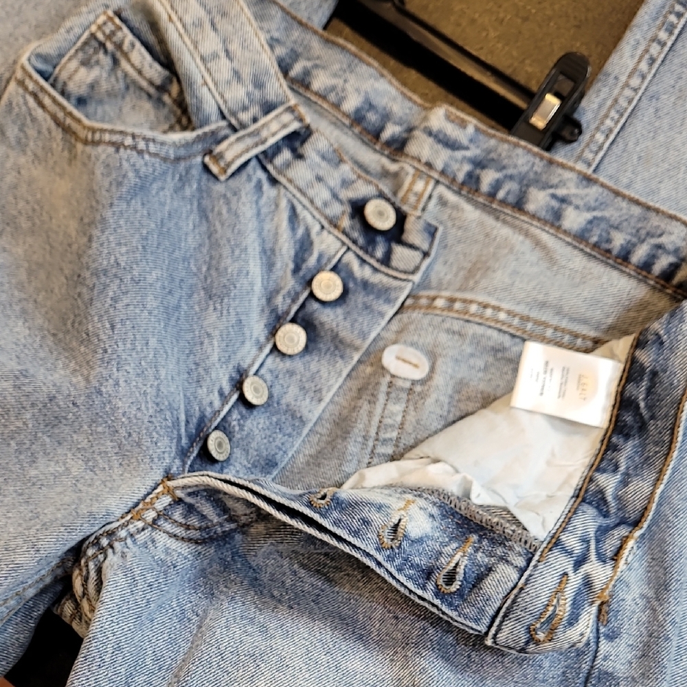 J. Galt Shanghai Straightleg Jeans Hidden Button-fly Size 4-6 / 28 / Small - Picture 9 of 9